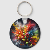 Vruchtexplosie Sleutelhanger (Achterkant)