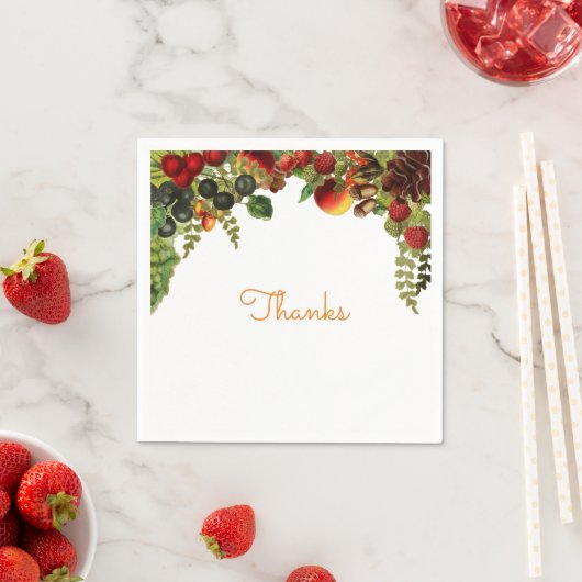 Vruchtgrens op papier servetten (Insitu)