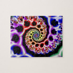 Vruchtlijnen Rainbow Fractal Art Legpuzzel