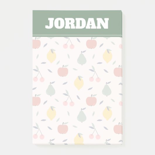 Vruchtpatroon bevestigen post-it® notes (Voorkant)