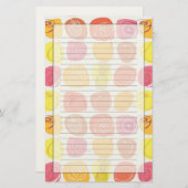 Vruchtpatroon Briefpapier (Voorkant / Achterkant)