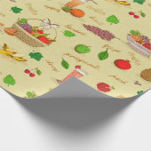 Vruchtpatroon Cadeaupapier (Hoek)