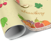 Vruchtpatroon Cadeaupapier (Rol Hoek)