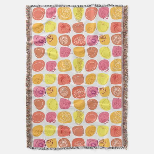 Vruchtpatroon Deken (Voorkant Verticaal)