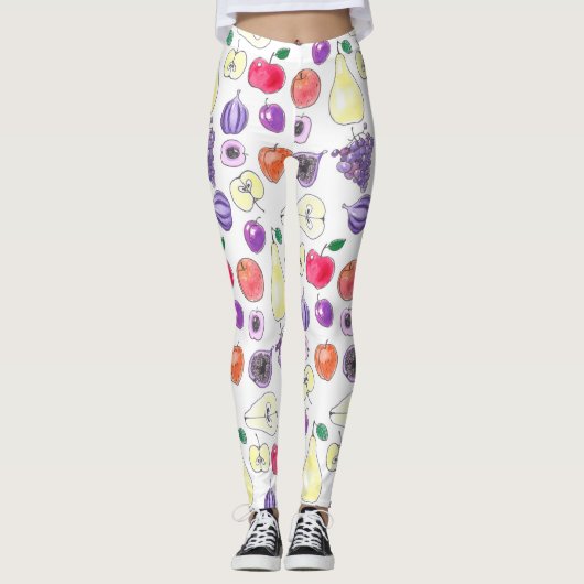 Vruchtpatroon Leggings (Voorkant)