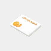 Vruchtrijke cartoon van oranje citrusvruchten post-it® notes (Schuin)