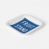 Vruchtstandaard Papieren Bordje (Gebogen)