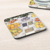 Vruchtstandaard van Gustave Caillebotte,  kunst Bier Onderzetter (Linkerzijde)