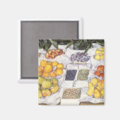 Vruchtstandaard van Gustave Caillebotte,  kunst Magneet (Voorkant / Achterkant)