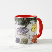 Vruchtstandaard van Gustave Caillebotte,  kunst Mok (Voorkant rechts)