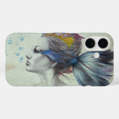 Vruchtvis Mermaid portret Surreal-tekenkunst Case-Mate iPhone Case (Achterkant (horizontaal))