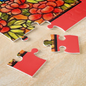 Vruchtvleermuis  Glas in lood ziet er mozaïek uit Legpuzzel (Zijkant)