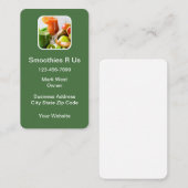 Vruchtvloeisel thema Verticale Visitekaartjes (Voorkant / Achterkant)