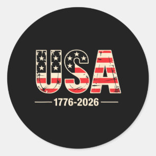VS 1776 2026 250e verjaardag Amerika patriottisch Ronde Sticker
