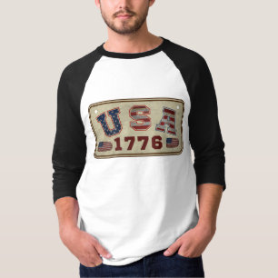 VS 1776 Vintage Amerikaanse Vlag T-shirt