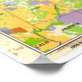 "VS: 1995/heden - Hart van de Rockies Map ... Poster (Hoek)