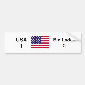 VS 1 vs. Bin Laden 0 Bumpersticker