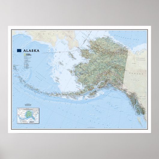 "VS: 2010 Alaska MAP ... Poster (Voorkant)