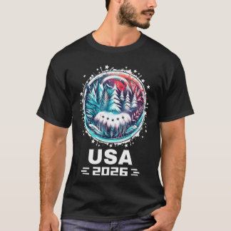 VS 2026 Ga naar Verenigde Staten Wintersport USAea T-shirt