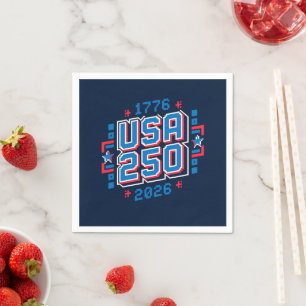 VS 250 – 1776 tot 2026 Pixel Art Servet
