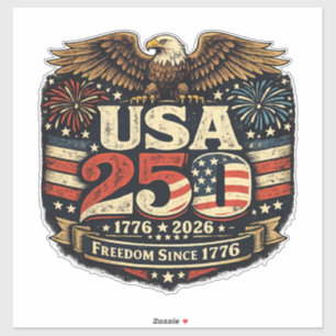 VS 250 Amerikaanse Zeearend 1776-2026 Patriottisch Sticker