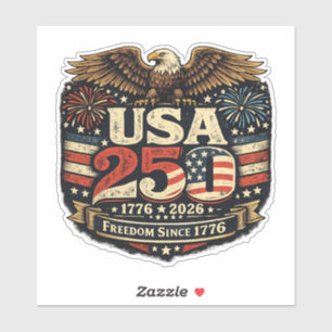 VS 250 Amerikaanse Zeearend 1776-2026 Patriottisch Sticker