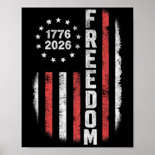 VS 250 Jaar 1776-2026 Vrijheid Vintage Amerikaans Poster