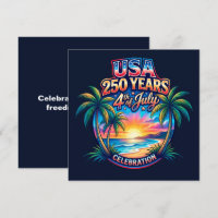 VS 250 jaar Palm Beach Patriottisch Woestijn Zonso