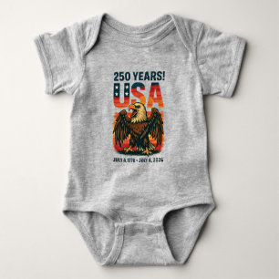 VS 250 jaar – Patriottische Bald Eagle 4 juli 2026 Romper