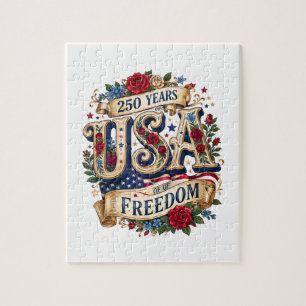 VS 250 jaar vrijheid bloemrijk Americana Legpuzzel