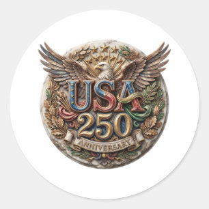 VS 250 JARIG JUBILEUM RONDE STICKER