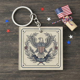 VS 250 Patriottische Adelaar Erfenismotief Crm ID1 Sleutelhanger