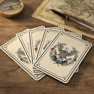 VS 250 Patriottische Adelaar Erfgoed Motief Crm ID Pokerkaarten