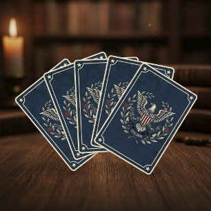 VS 250 Patriottische Adelaar Erfgoed Motief Marine Pokerkaarten