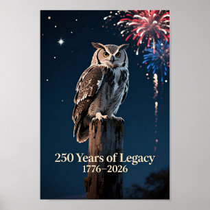 VS 250 Uil Patriottisch 1776–2026 Poster