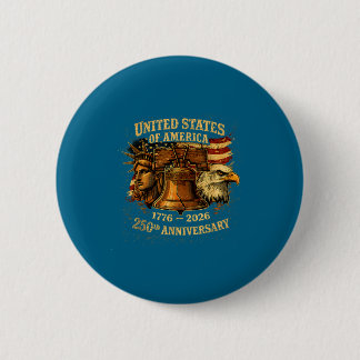 Vs 250e verjaardag 1776 2026 Grafische Kunst Ronde Button 5,7 Cm