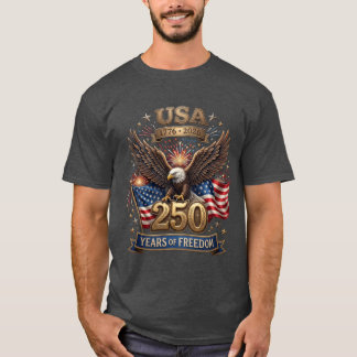VS 250e verjaardag 1776-2026 Patriottische Stekela T-shirt