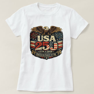 VS 250e verjaardag 1776-2026 Vrouwen Patriottisch T-shirt