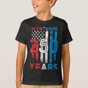 VS 250e verjaardag 4 juli 250 jaar T-shirt