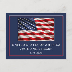 VS 250e Verjaardag Elegant Patriottisch Briefkaart