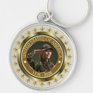 VS 250e verjaardag I Patriottisch 1776-2026 Sleutelhanger