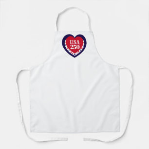 VS 250e verjaardag Patriotisch Rood Wit Blauw Schort