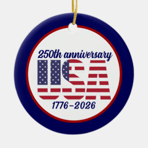 VS 250e verjaardag Semiquincentennial 1776–2026 Keramisch Ornament