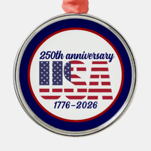 VS 250e verjaardag Semiquincentennial 1776–2026 Metalen Ornament