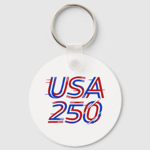 VS 250ste verjaardag 1776-2026 Patriottisch Amerik Sleutelhanger