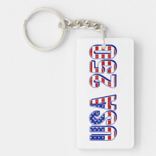 VS 250ste verjaardag 1776-2026 Patriottisch Amerik Sleutelhanger