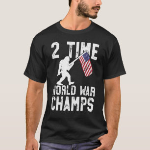 VS 2 keer ongeslagen World War Champs Sasquatch 4 T-shirt