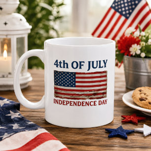 VS 4 juli 1776-2026 Vintage Amerikaanse Vlag Koffiemok