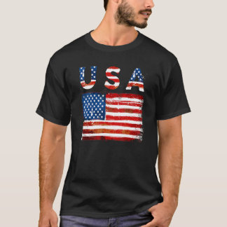 VS 4 juli Amerikaanse vlag Patriottisch Amerika Ma T-shirt