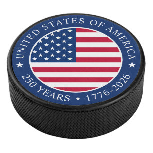 VS 4 juli Onafhankelijkheidsdag 250 jaar vrijheid Hockey Puck